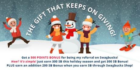 Get 500 bonus SB when you sign up for Swagbucks in January