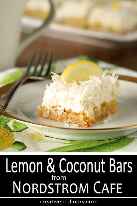 Nordstrom’s Cafe Lemon and Coconut Bars