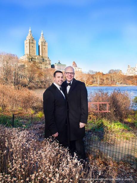 Chris and John’s December Wedding Underneath Bethesda Terrace