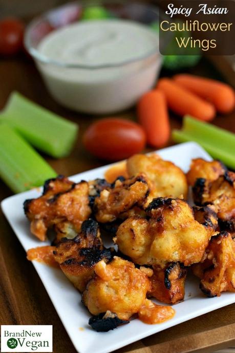 Craving those spicy buffalo wings during the big game but you're trying to stick to your new plant-based diet and don't know what to do? Then you have GOT to try these Spicy Asian Cauliflower Wings! Slightly sweet with just the right amount of spice - forget the field goal unit, this one is a touchdown!