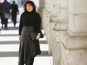 What Wore: Asymmetrical Black Leather Skirt