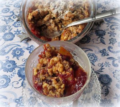 Cranberry Peach Crisp