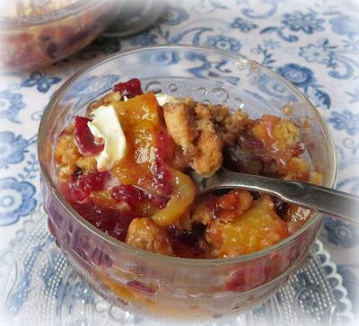 Cranberry Peach Crisp