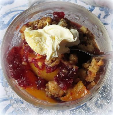 Cranberry Peach Crisp