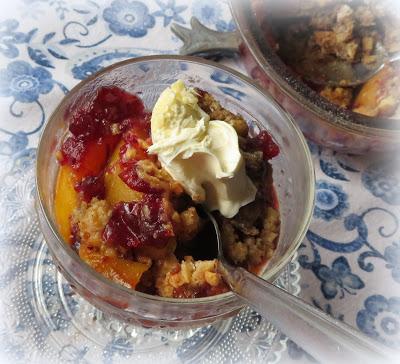 Cranberry Peach Crisp