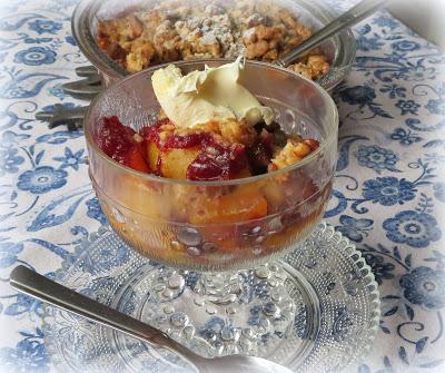 Cranberry Peach Crisp