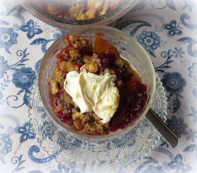 Cranberry Peach Crisp