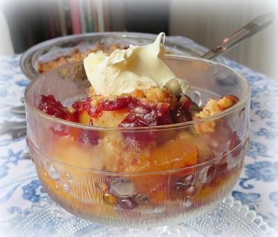 Cranberry Peach Crisp