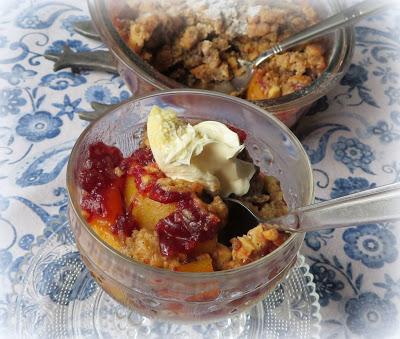 Cranberry Peach Crisp