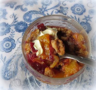 Cranberry Peach Crisp