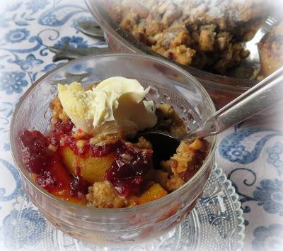 Cranberry Peach Crisp