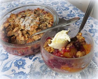 Cranberry Peach Crisp