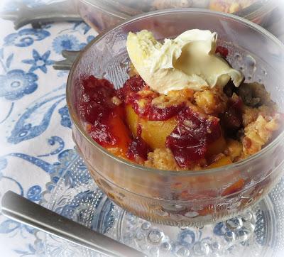 Cranberry Peach Crisp