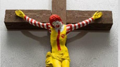 McJesus being crucified