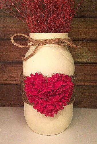 valentines day wedding ideas heart jars LeChicBoutiqueCo