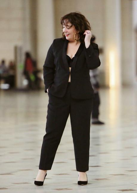 What I Wore: Black Cocktail Pantsuit