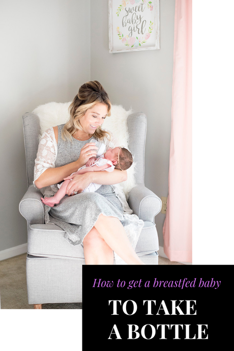 How to get a breastfed baby to take a bottle