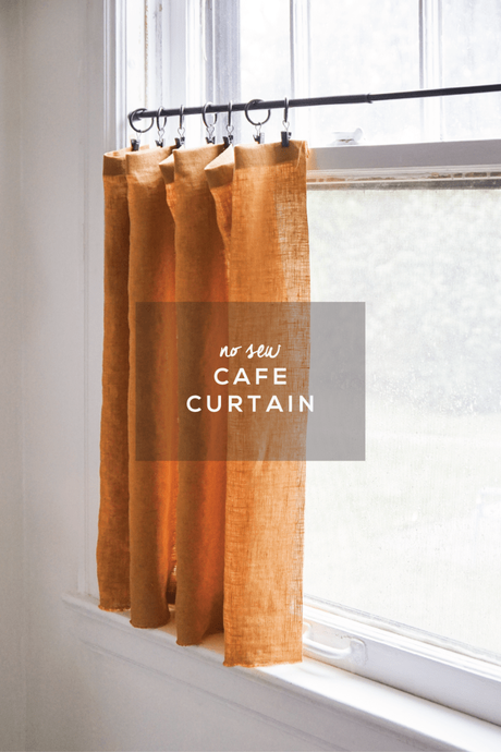No Sew Cafe Curtain