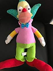 Image: Krusty the Clown from The Simpsons | 14 inch Plush Doll, by The Toy Factory
