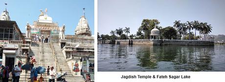 Jagdish Temple and Fateh Sagar Lake Udaipur