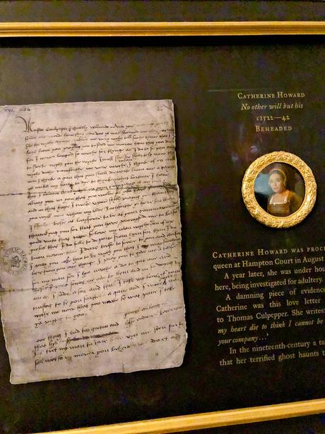 catherine howard love letter to thomas culpeper,  hampton court palace