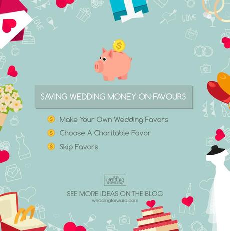 how to save money on a wedding favours