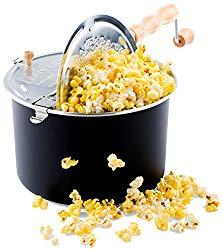 Image: Franklin's Original Whirley Pop Stovetop Popcorn Machine Popper | Delicious and Healthy Movie Theater Popcorn Maker | FREE Organic Popcorn Kit | Makes Popcorn Just Like the Movies