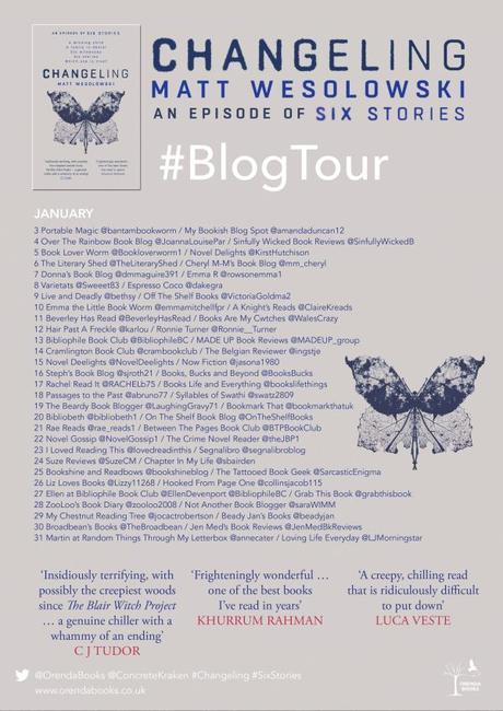 Blog Tour – Changeling (Six Stories #3) – Matt Wesolowski