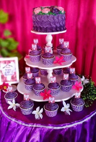 spring wedding cakes violet cake with cupcake herlinarayazkan