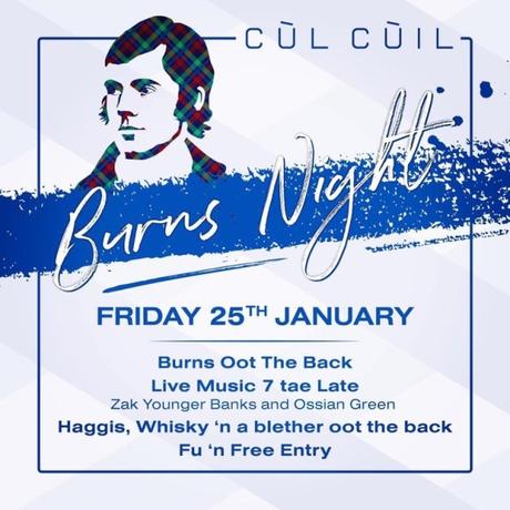 Celebrate Burns Night Friday 25th January 2019