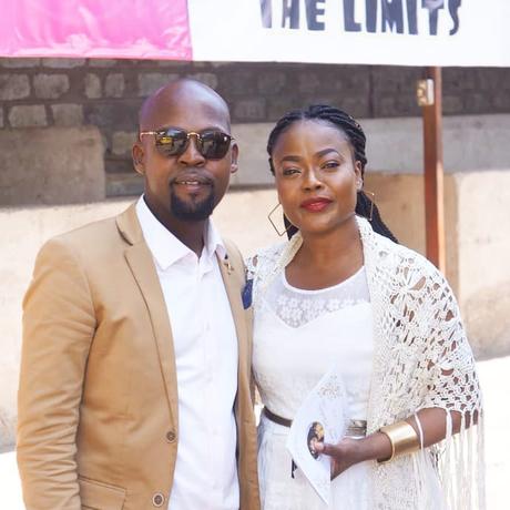 Alex Mwakideu with his other sister Rozinah Mwakideu who was married to Robert Burale