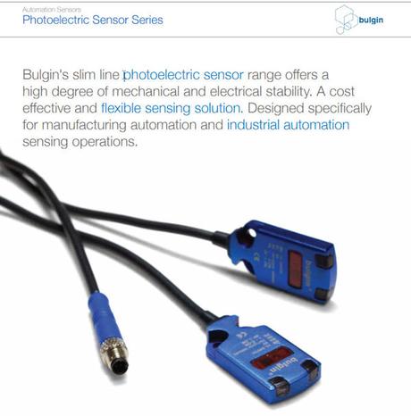 Bulgin New Slim Line Photoelectric Sensor Range