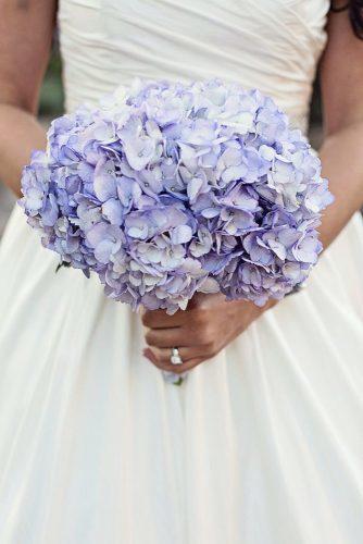 single stem wedding bouquets violet hydrangea christina karst
