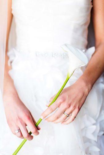 single stem wedding bouquets white calla lily Elena Graham Photography