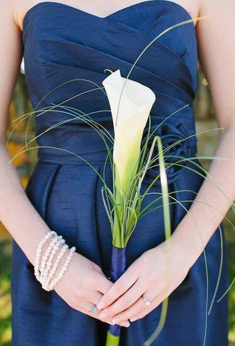 single stem wedding bouquets single calla Rebecca Arthurs Photography
