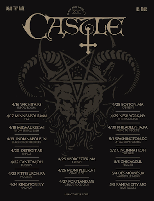 CASTLE ANNOUNCE U.S. TOUR AND FESTIVAL DATES