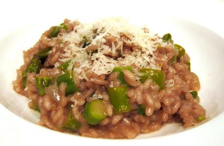 Asparagus Risotto with Parmesan Rind