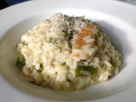 Asparagus Risotto with Parmesan Rind