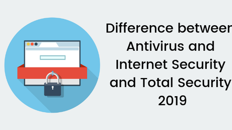 Difference between Antivirus and Internet Security and Total Security 2019