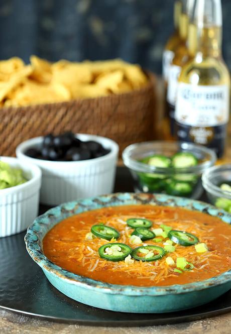 Nacho Momma’s Beef, Bean and Cheese Tortilla Dip