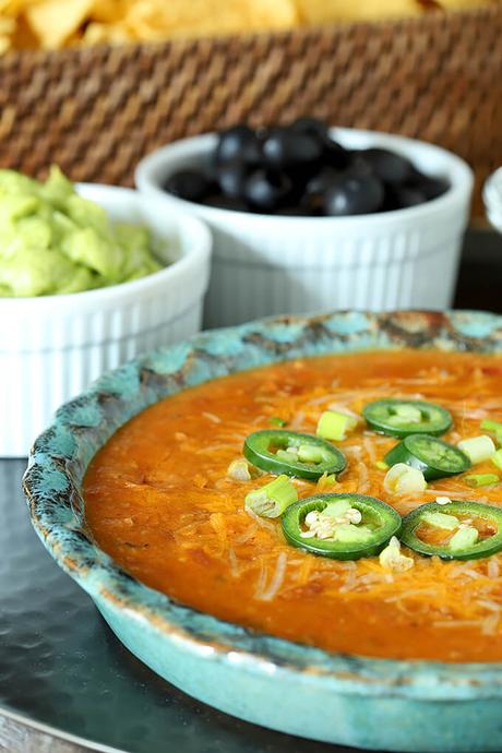 Nacho Momma’s Beef, Bean and Cheese Tortilla Dip