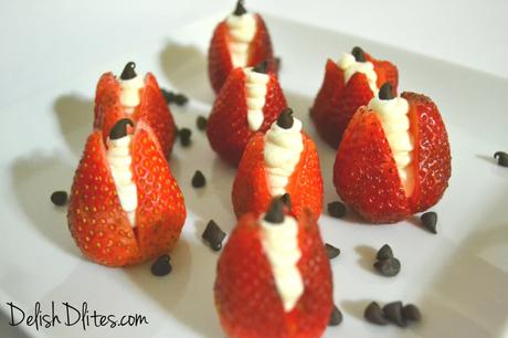 Cheesecake Stuffed Strawberries