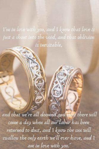 wedding readings from literature wedding rings matching