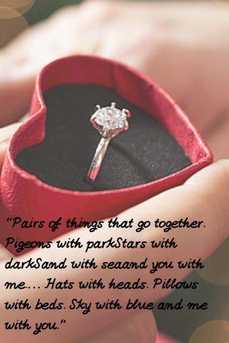 wedding readings funny engagement ring in engagement box