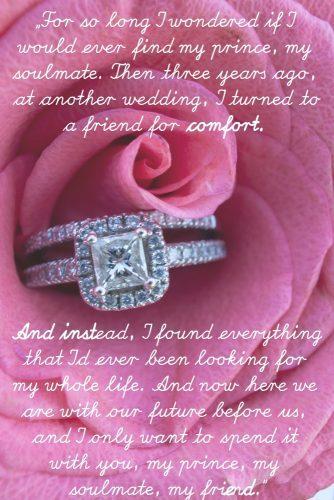 wedding readings from movies rose engagement ring