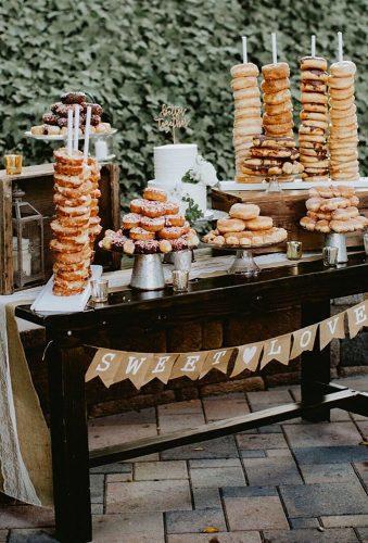 donut wedding decor trend donut bar ryanvwatanabe