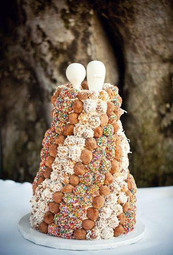 donut wedding decor trend hole tower Amanda McKinnon