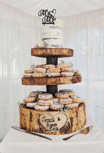 donut wedding decor trend rustic cake alternative sugarizeevents