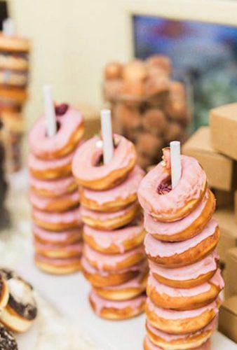 donut wedding decor trend donut display cakesbymarium