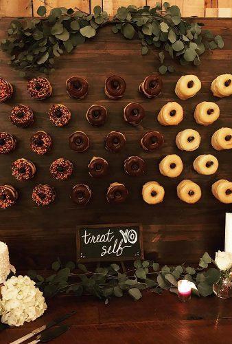 donut wedding decor trend derk wood board fireflylaneevents